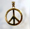 Peace Sign 14 kt. Gold